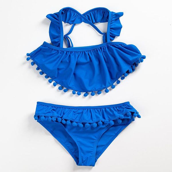 3-13 years girl swimsuit kids solid blue two piece children's swimwear bikini set cross back girls bathing suit beachwear one-piece sui
3-13 years girl swimsuit kids solid blue two piece children's swimwear bikini set cross back girls bathing suit beachwear one-piece sui
