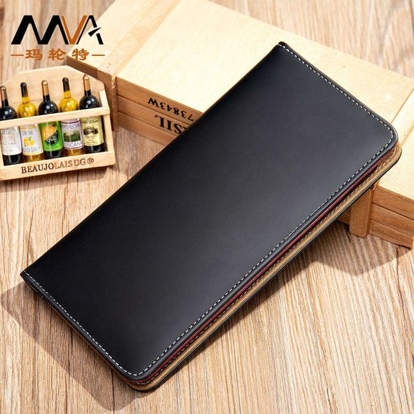 mva leather wallet men's long leather wallet business multi card large capacity suit wallet, Black
mva leather wallet men's long leather wallet business multi card large capacity suit wallet, Black