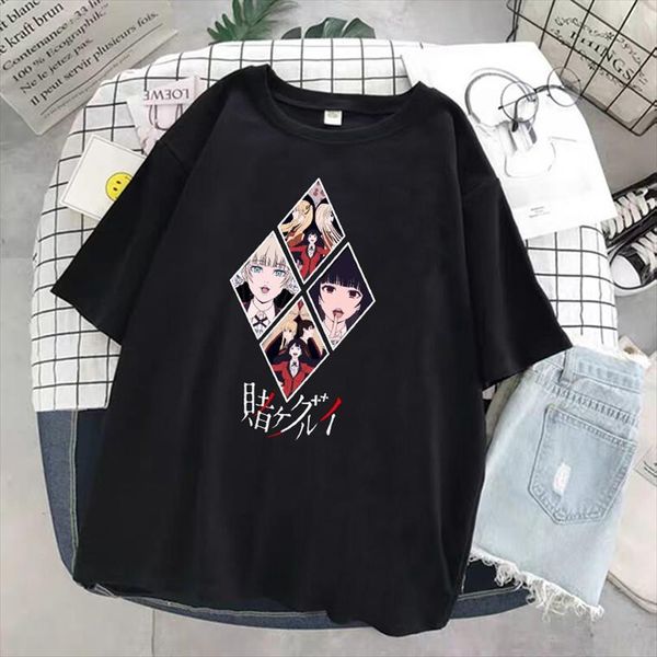 japanese anime cartoon harajuku kakegurui men t shirts yumeko jabami casual punk gothic tees short sleeved and women clothing, White;black
japanese anime cartoon harajuku kakegurui men t shirts yumeko jabami casual punk gothic tees short sleeved and women clothing, White;black