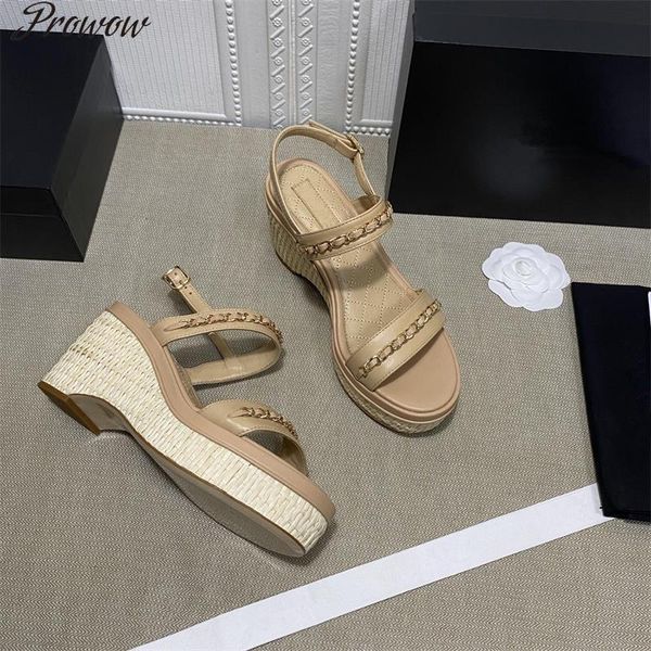 prowow 2021 est women sandals chain decor leisure shoes platform summer female, Black
prowow 2021 est women sandals chain decor leisure shoes platform summer female, Black