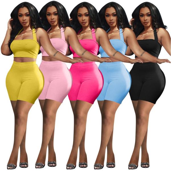 women's tracksuits two piece sets women outfits sport style sleeveless solid color casual crop summer clothing wholesale drop, Gray
women's tracksuits two piece sets women outfits sport style sleeveless solid color casual crop summer clothing wholesale drop, Gray