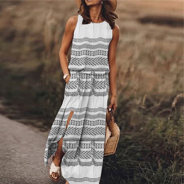 factoryrby5 dress women's 2019 round neck large print long, White;black 
factoryrby5 dress women's 2019 round neck large print long, White;black