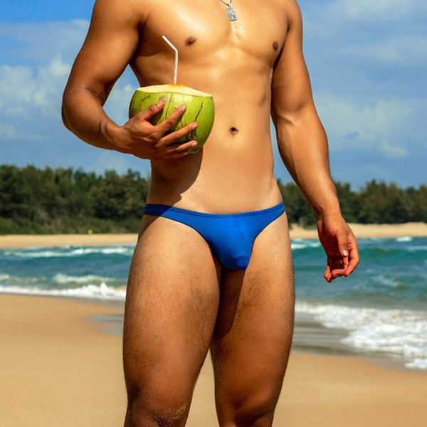 solid blue men swimwear bikinis tight low waist swimsuits gay thong swim trunks briefs bathing suits men's
solid blue men swimwear bikinis tight low waist swimsuits gay thong swim trunks briefs bathing suits men's
