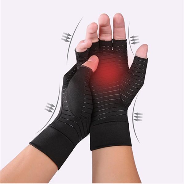 pair compression arthritis gloves for women men joint pain relief half finger brace therapy wrist support anti-slip, Black;red
pair compression arthritis gloves for women men joint pain relief half finger brace therapy wrist support anti-slip, Black;red
