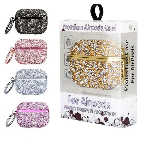 bling diamond rhinestone earphone case for airpods 1 2 3 pro wireless charging box with retail package
bling diamond rhinestone earphone case for airpods 1 2 3 pro wireless charging box with retail package