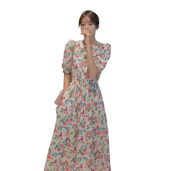 summer floral maxi dress women puff sleeve o neck beach dresses 21 slim elegant clothes korean style female cx1686 party, White;black
summer floral maxi dress women puff sleeve o neck beach dresses 21 slim elegant clothes korean style female cx1686 party, White;black