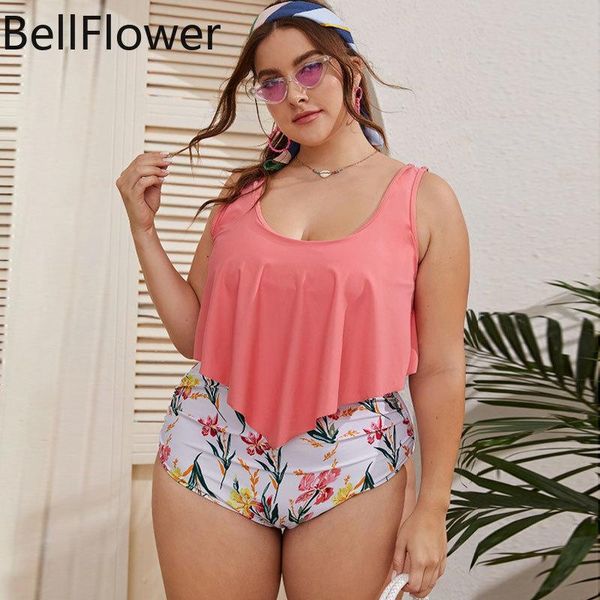 women's swimwear 2021 plus size high waist micro bikini push up floral print swimming suit for women beach party 2 peice set, White;black
women's swimwear 2021 plus size high waist micro bikini push up floral print swimming suit for women beach party 2 peice set, White;black