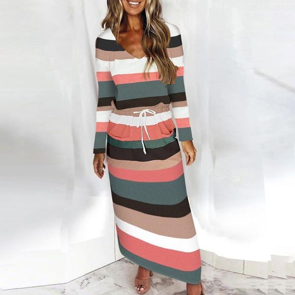casual dresses fashion v-neck long sleeve striped dress women 2021 autumn green pocket lady for woman plus size robe femme, Black;gray
casual dresses fashion v-neck long sleeve striped dress women 2021 autumn green pocket lady for woman plus size robe femme, Black;gray