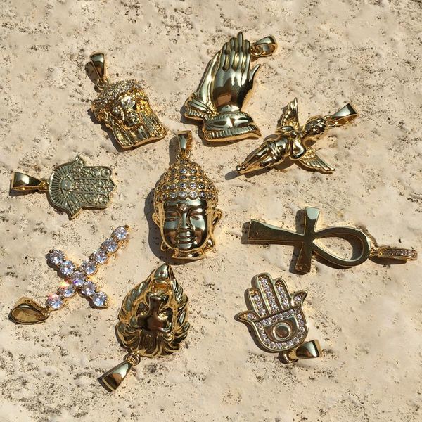 pendant necklaces long lasting micro pave cz buddha necklace gold crosss hip hop jewelry for men and woman christmas gifts, Silver
pendant necklaces long lasting micro pave cz buddha necklace gold crosss hip hop jewelry for men and woman christmas gifts, Silver