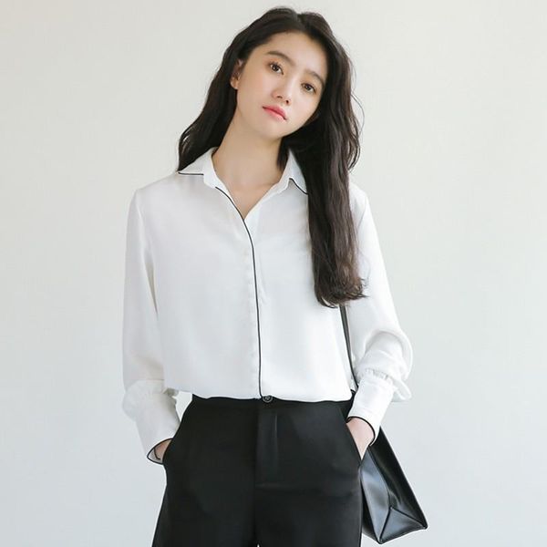 women's blouses & shirts 2021 fashion women ladies long sleeve loose chiffon blouse summer turn-down collar neck casual white botton sh
women's blouses & shirts 2021 fashion women ladies long sleeve loose chiffon blouse summer turn-down collar neck casual white botton sh