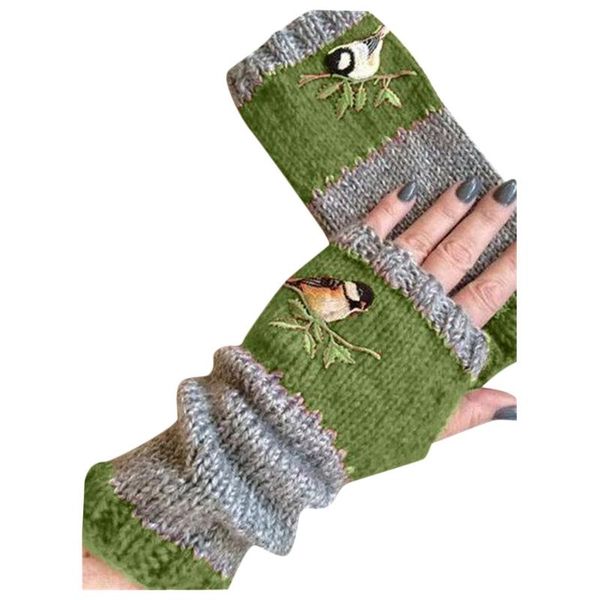 five fingers gloves embroidery birds cotton fingerless glove for women knitted block splice mittens womens girls without, Blue;gray
five fingers gloves embroidery birds cotton fingerless glove for women knitted block splice mittens womens girls without, Blue;gray