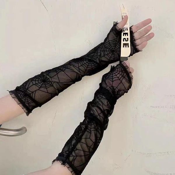 five fingers gloves harajuku punk black spider web cosplay women half finger length sleeve fingerless lace mesh mittens streetwear halloween, Blue;gray
five fingers gloves harajuku punk black spider web cosplay women half finger length sleeve fingerless lace mesh mittens streetwear halloween, Blue;gray