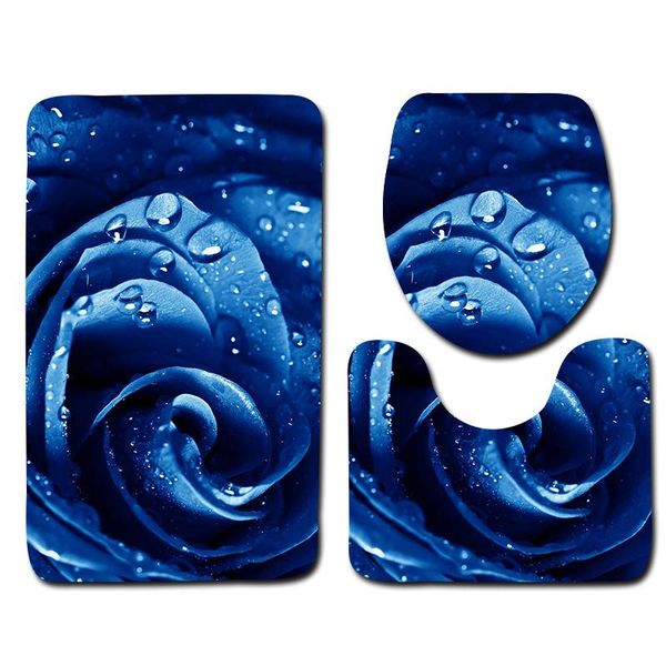 3pcs colorful rose toilet rug set non slip bathroom mat seat cover soft foot pad custom patterns bath mats
3pcs colorful rose toilet rug set non slip bathroom mat seat cover soft foot pad custom patterns bath mats