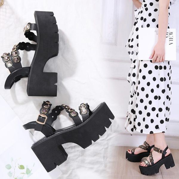 boots thick soled heeled sandals 2021 summer open toe rivet water drill string anti slip comfortable high shoes for women, Black
boots thick soled heeled sandals 2021 summer open toe rivet water drill string anti slip comfortable high shoes for women, Black