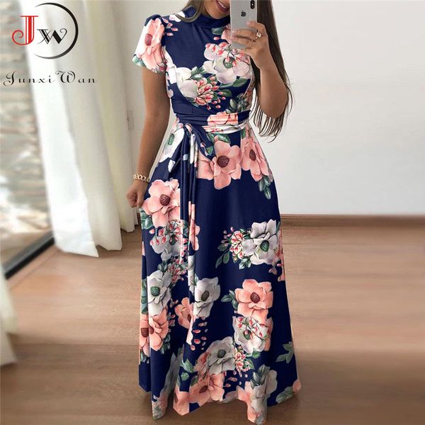 2021women summer maxi dress 2021 casual short sleeve boho floral print long dress turtleneck bandage elegant party dresses vestidos, Black;gray
2021women summer maxi dress 2021 casual short sleeve boho floral print long dress turtleneck bandage elegant party dresses vestidos, Black;gray