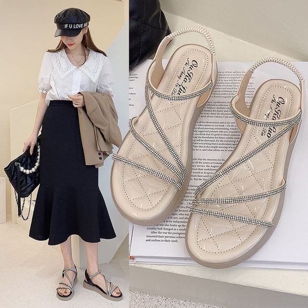 Summer New Style Womens Shoes Fashionable Sandals Sandals Women 2021 Women Sandals Women Fashion Low Heels, Beige
Summer New Style Womens Shoes Fashionable Sandals Sandals Women 2021 Women Sandals Women Fashion Low Heels, Beige
