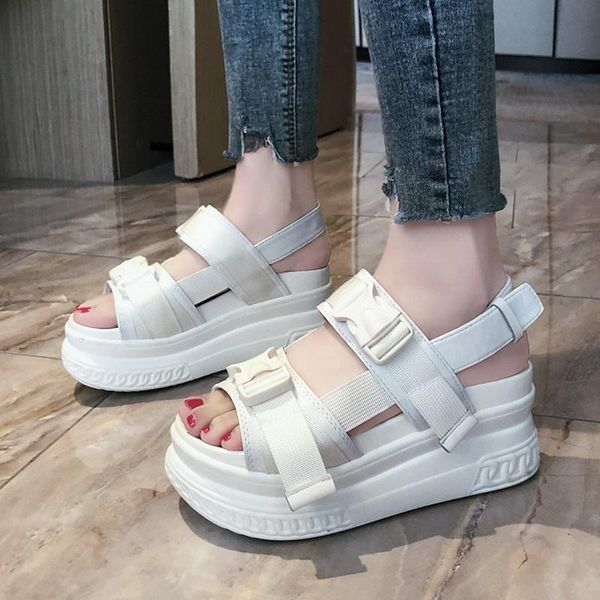 sandals large size 40 thick-soled casual fashion increased solid color ladies summer trend slope with waterproof platform., Black
sandals large size 40 thick-soled casual fashion increased solid color ladies summer trend slope with waterproof platform., Black