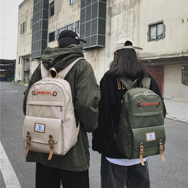 backpack large capacity letter school bag leisure travel couple double pocket middle student tide
backpack large capacity letter school bag leisure travel couple double pocket middle student tide