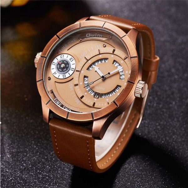 wristwatches 2021 men watches brand oulm waches rose gold calendar quartz watch male two time zone big, Slivery;brown
wristwatches 2021 men watches brand oulm waches rose gold calendar quartz watch male two time zone big, Slivery;brown