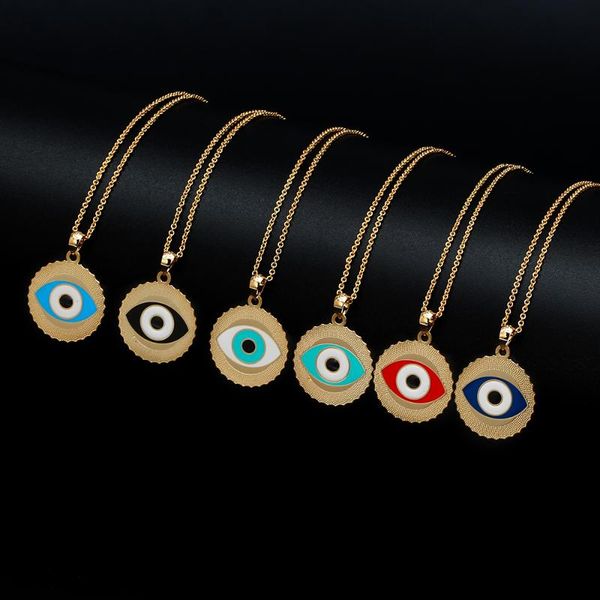 pendant necklaces lucky eye turkish evil round necklace gold color long chain fashion jewelry for women men female ey6740, Silver
pendant necklaces lucky eye turkish evil round necklace gold color long chain fashion jewelry for women men female ey6740, Silver