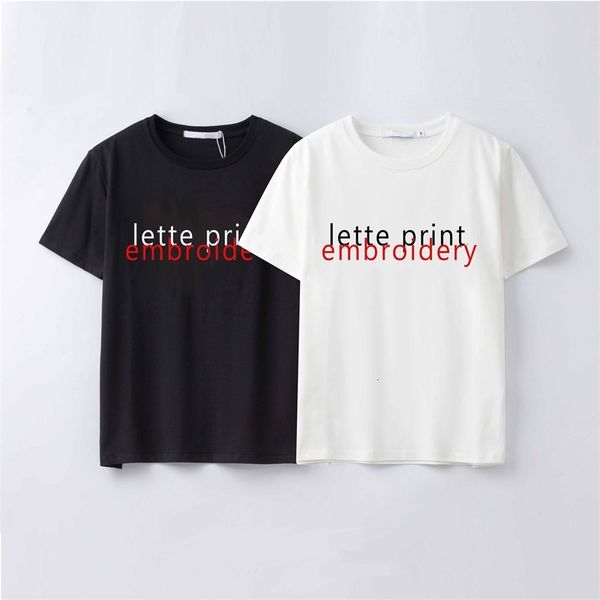 men t shirt fashion embroidery letter pattern print breathable men's casual women short sleeve tees high quality, White;black
men t shirt fashion embroidery letter pattern print breathable men's casual women short sleeve tees high quality, White;black