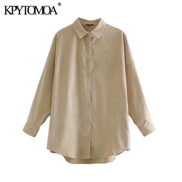 women fashion oversized corduroy blouses vintage long sleeve button-up female shirts blusas chic 210416, White
women fashion oversized corduroy blouses vintage long sleeve button-up female shirts blusas chic 210416, White