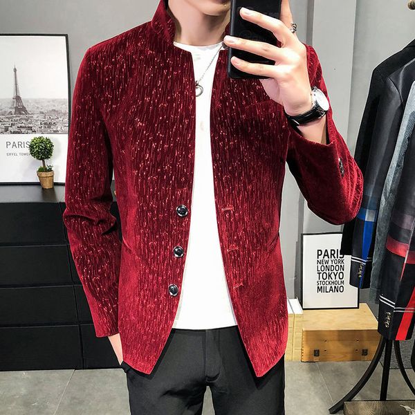 men's suits & blazers autumn 2021 burgundy brown men's jacket luxury suit slim fit xadrez collar print personalized veet, White;black
men's suits & blazers autumn 2021 burgundy brown men's jacket luxury suit slim fit xadrez collar print personalized veet, White;black