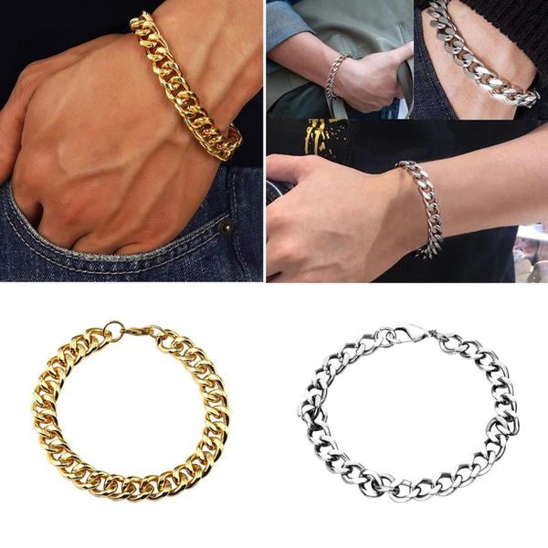 heavy mens 22cm stainless steel curb link chain bracelet thick for birthday gift charm bracelets, Golden;silver
heavy mens 22cm stainless steel curb link chain bracelet thick for birthday gift charm bracelets, Golden;silver