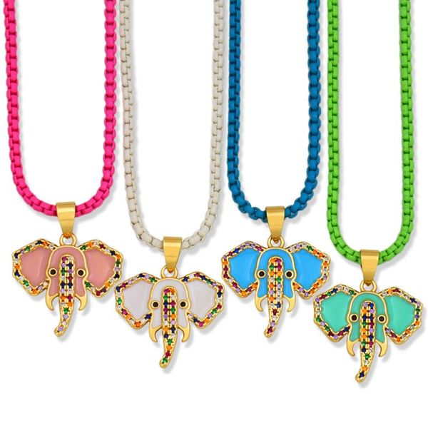 pendant necklaces colorful elephant head necklace women girls party gifts cubic zirconia enamel small cute animal classic jewelry, Silver
pendant necklaces colorful elephant head necklace women girls party gifts cubic zirconia enamel small cute animal classic jewelry, Silver