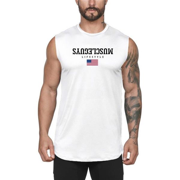 men' tank brand fitness gym clothing bodybuilding fashion workout cotton mens training running singlets sleeveless vest, White;black
men' tank brand fitness gym clothing bodybuilding fashion workout cotton mens training running singlets sleeveless vest, White;black
