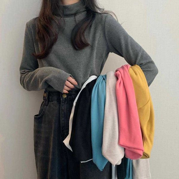 fashion solid bottoming sweater women's pullover casual slim sweaters female elastic cotton long sleeve femme 210702, White
fashion solid bottoming sweater women's pullover casual slim sweaters female elastic cotton long sleeve femme 210702, White