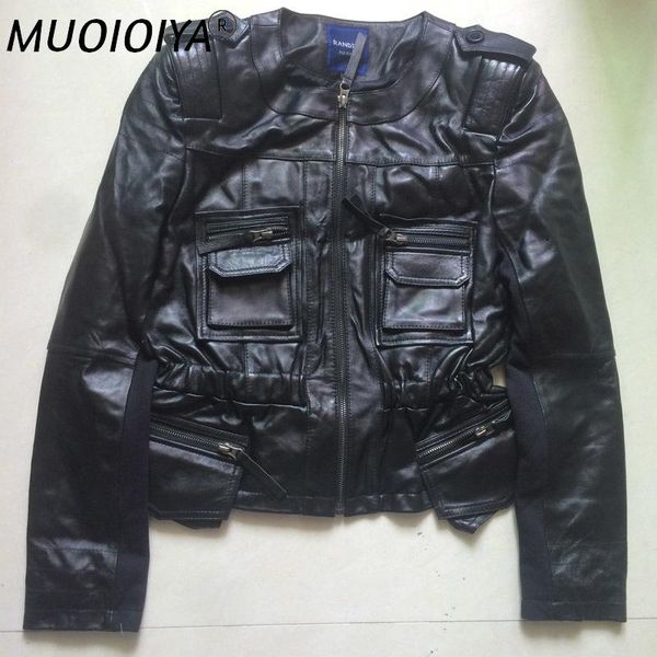 women's leather & faux factory women real natural sheep skin genuine jacket fashion multi-pocket black slim short ladies biker jackets
women's leather & faux factory women real natural sheep skin genuine jacket fashion multi-pocket black slim short ladies biker jackets