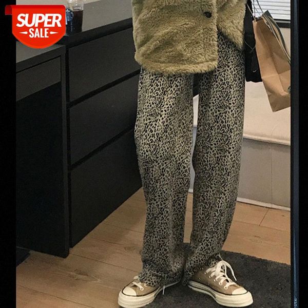 korean all-match casual pants straight leg trousers natural waist leopard print women #pa1m, Black;white
korean all-match casual pants straight leg trousers natural waist leopard print women #pa1m, Black;white
