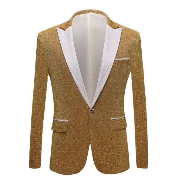 men's suits & blazers 2021 fashion shiny purple gold red black silver gray suit jacket wedding groom prom singers men blazer slim fit, White;black
men's suits & blazers 2021 fashion shiny purple gold red black silver gray suit jacket wedding groom prom singers men blazer slim fit, White;black