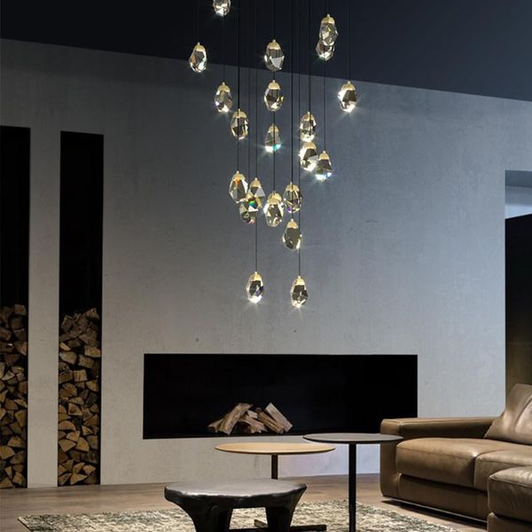 pendant lamps siuu aodern light luxury crystal double staircase long chandelier villa living room revolving hollow creative
pendant lamps siuu aodern light luxury crystal double staircase long chandelier villa living room revolving hollow creative