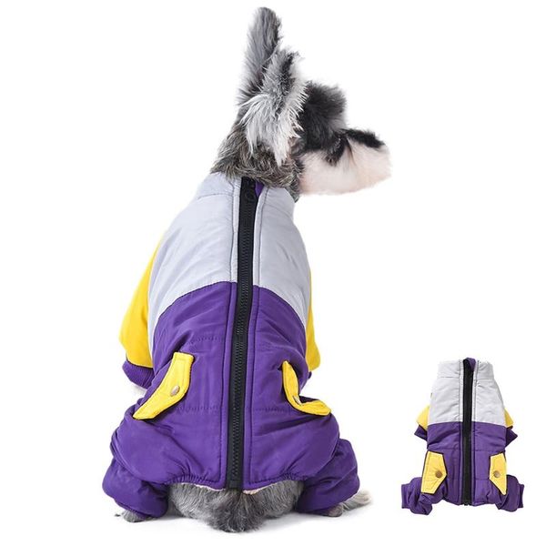 dog apparel pet winter cotton coat for dogs puppy warm thickening color patched accessories cute with zip up
dog apparel pet winter cotton coat for dogs puppy warm thickening color patched accessories cute with zip up
