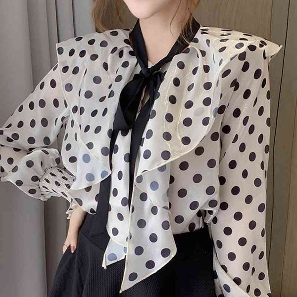 blouse women blusas mujer de moda ruffles v-neck dot chiffon blouse shirt long sleeve women blouses shirts blusa d486 210602, White
blouse women blusas mujer de moda ruffles v-neck dot chiffon blouse shirt long sleeve women blouses shirts blusa d486 210602, White