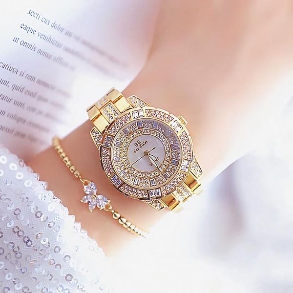 wristwatches 2021 women watch gold diamond ladies wrist quartz stainless steel female clock waterproof for girl, Slivery;brown
wristwatches 2021 women watch gold diamond ladies wrist quartz stainless steel female clock waterproof for girl, Slivery;brown