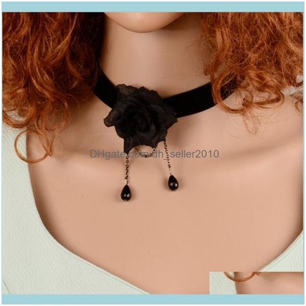 necklaces & pendants jewelrywomen lace necklace vintage collar flowers water pendant tassel designer fashion jewelry chokers drop delivery 2, Golden;silver
necklaces & pendants jewelrywomen lace necklace vintage collar flowers water pendant tassel designer fashion jewelry chokers drop delivery 2, Golden;silver