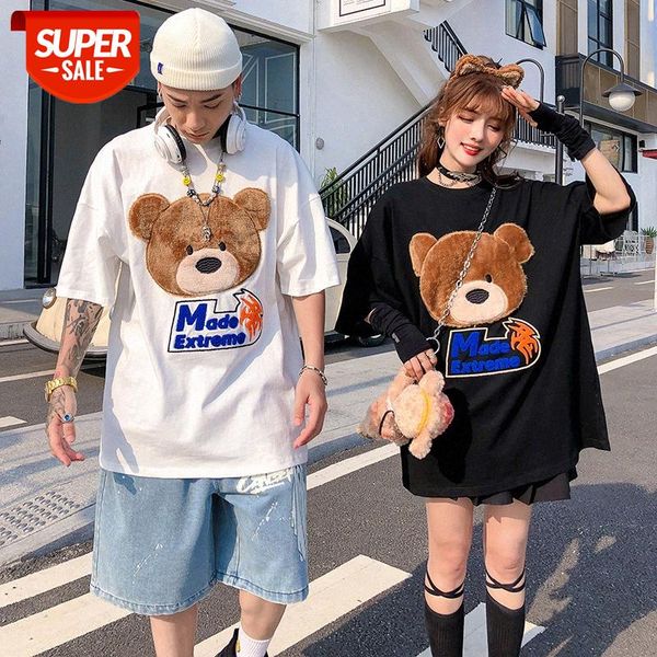 lovers wear summer ins tide brand bear embroidery short-sleeved t-shirt men and women plus size trend half-sleeved clothes #zq2u, White;black
lovers wear summer ins tide brand bear embroidery short-sleeved t-shirt men and women plus size trend half-sleeved clothes #zq2u, White;black