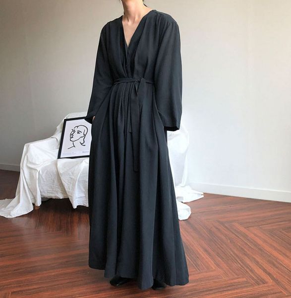 dress Msxu elegant vintage retro spring fashion v neck with casual loose belt women's party dressed in black, Black;gray
dress Msxu elegant vintage retro spring fashion v neck with casual loose belt women's party dressed in black, Black;gray
