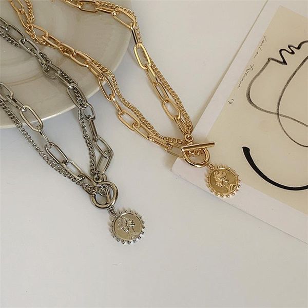chains european and american double-layer necklace women personality simple beauty pendant accessories punk clavicle neck chain, Silver
chains european and american double-layer necklace women personality simple beauty pendant accessories punk clavicle neck chain, Silver