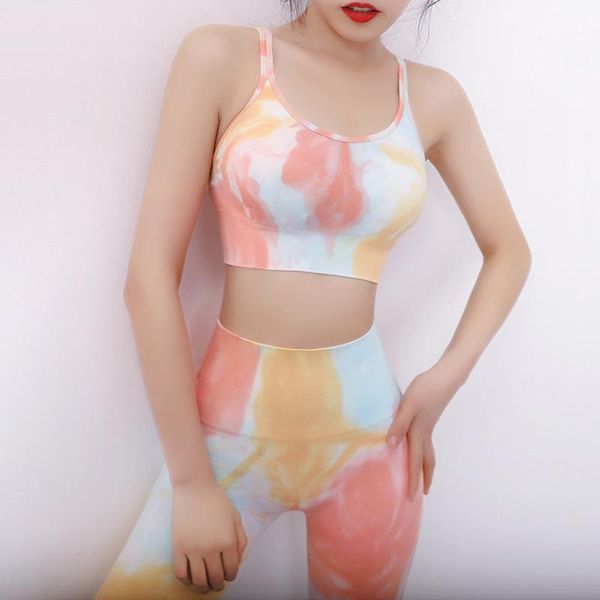 european and american contrast color tie-dye yoga fitness gather quick-drying vest running sports shockproof bra women stretch outfit
european and american contrast color tie-dye yoga fitness gather quick-drying vest running sports shockproof bra women stretch outfit