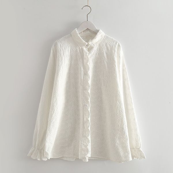 women's blouses & shirts lamtrip surface flowers embroidery ruffles single breasted long sleeve white cotton shirt blouse mori gir
women's blouses & shirts lamtrip surface flowers embroidery ruffles single breasted long sleeve white cotton shirt blouse mori gir
