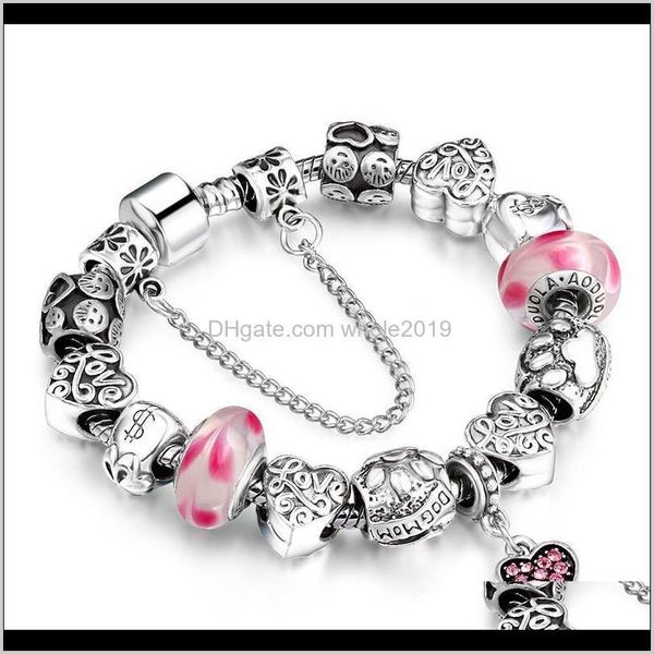 bracelets drop delivery 2021 color austrian crystal bead bracelet with safety chain sier-plated heart pendant bangle beads 20cm for women je, Black
bracelets drop delivery 2021 color austrian crystal bead bracelet with safety chain sier-plated heart pendant bangle beads 20cm for women je, Black