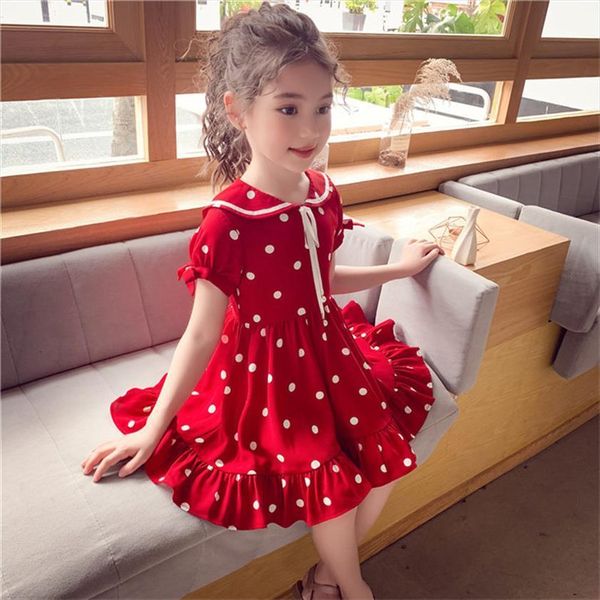 kids chiffon polka dot girl dress formal year girls summer teen princess 3 8 10 12 13, Red;yellow
kids chiffon polka dot girl dress formal year girls summer teen princess 3 8 10 12 13, Red;yellow