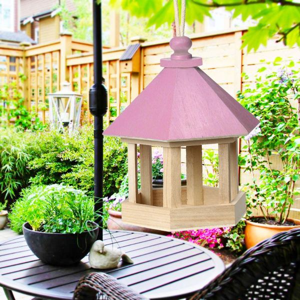 other bird supplies wooden feeder hanging for garden yard decoration hexagon shaped with roof
other bird supplies wooden feeder hanging for garden yard decoration hexagon shaped with roof