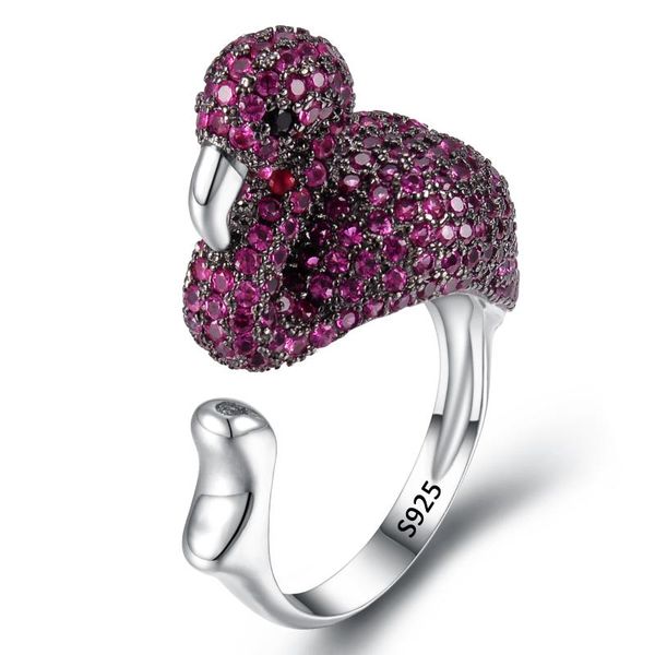 cluster rings flamingo animal ring 925 sterling silver women party jewlery gift kpop fashion fuchsia, Golden;silver
cluster rings flamingo animal ring 925 sterling silver women party jewlery gift kpop fashion fuchsia, Golden;silver