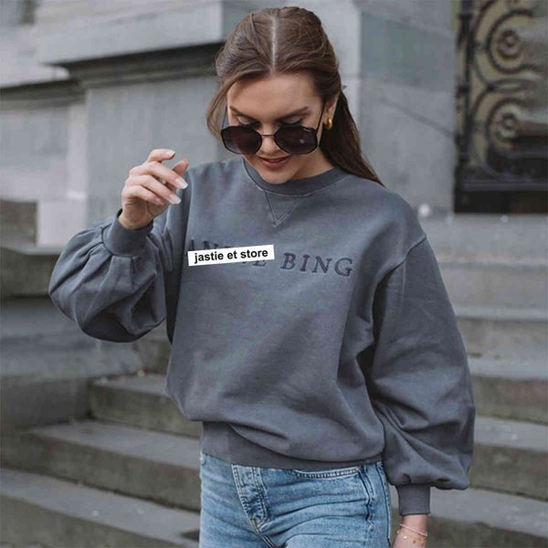 women's jackets letter embroidery sweatshirt women autumn winter cotton lantern sleeve pullover hoodie vintage casual streetwear sweats, Black;brown
women's jackets letter embroidery sweatshirt women autumn winter cotton lantern sleeve pullover hoodie vintage casual streetwear sweats, Black;brown
