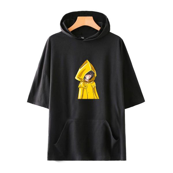 little nightmares tshirt women men's hooded t-shirts summer short sleeve harajuku streetwear horror adventure game clothes women's, White
little nightmares tshirt women men's hooded t-shirts summer short sleeve harajuku streetwear horror adventure game clothes women's, White